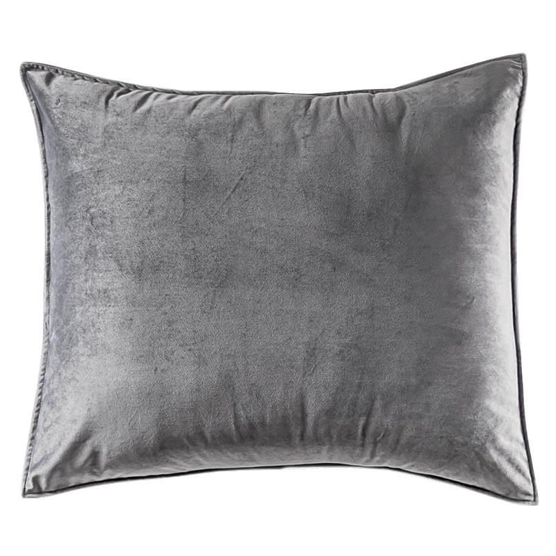 Funda De Almohada Velvet Gris 2